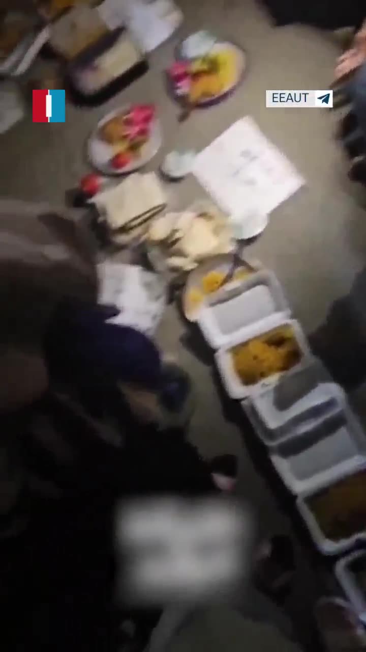 Video shows Tehran University students staging a protest at Chamran dormitory on Saturday night, placing their food trays on the ground in anger over a 47% price hike and poor quality meals, according to footage shared by Amir Kabir Telegram channel