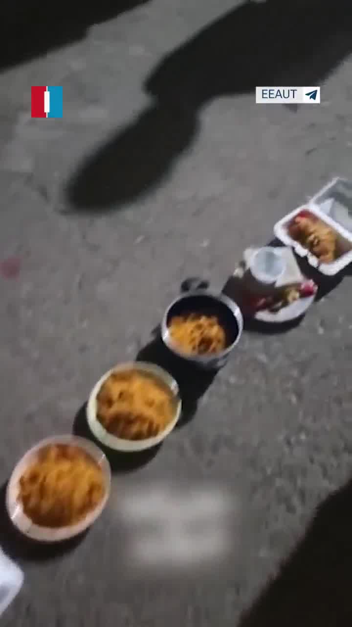 Video shows Tehran University students staging a protest at Chamran dormitory on Saturday night, placing their food trays on the ground in anger over a 47% price hike and poor quality meals, according to footage shared by Amir Kabir Telegram channel