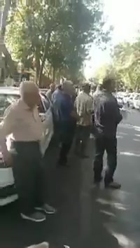 Isfahan, central Iran: Retirees of the steel industry rallied in front of the Steel Pension Fund office to express their frustration over their living conditions and the indifference of the government and parliament