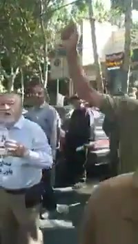 Isfahan, central Iran: Retirees of the steel industry rallied in front of the Steel Pension Fund office to express their frustration over their living conditions and the indifference of the government and parliament