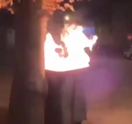More footage of anti-regime protests in Sabzevar. Protesters block roads with fire and chant slogans such as Down with the dictator and Down with Khamenei