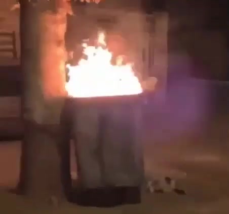 More footage of anti-regime protests in Sabzevar. Protesters block roads with fire and chant slogans such as Down with the dictator and Down with Khamenei