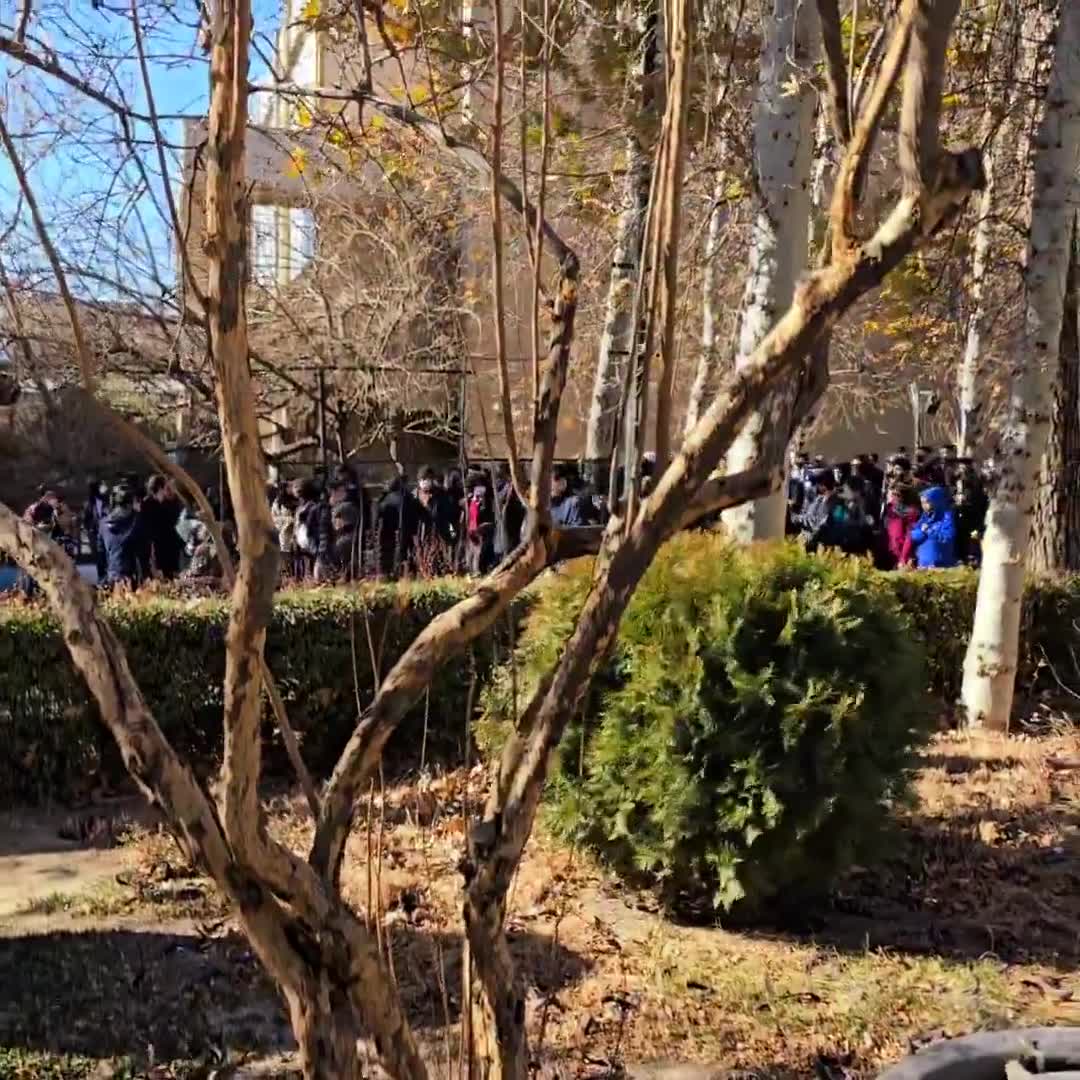 Angry student protests erupt at Tehran University under the slogan Death to tyranny