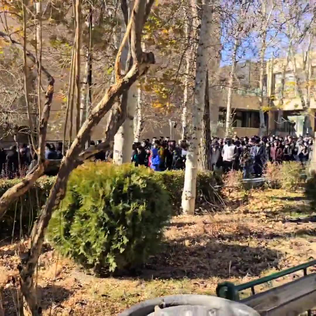 Angry student protests erupt at Tehran University under the slogan Death to tyranny