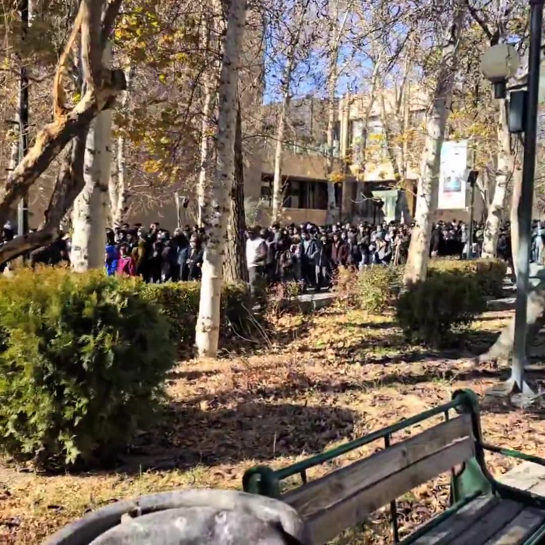 Angry student protests erupt at Tehran University under the slogan Death to tyranny