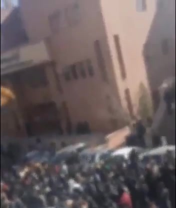 Large scale protests in the Beheshti university in Tehran