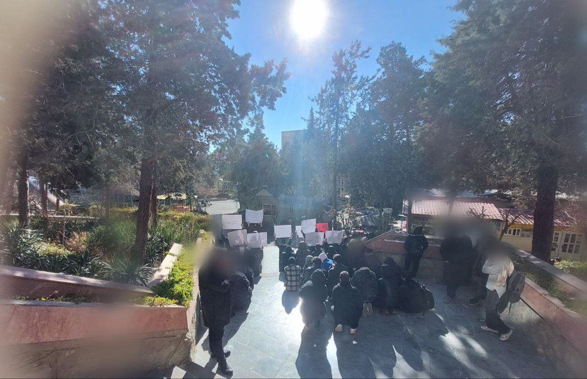 Students at Khajeh Nasir University hold protest rally on the third day of expanding protests. The protests began in Tehran on December 28 in response to deteriorating economic conditions, rampant inflation, and the regime's destructive policies