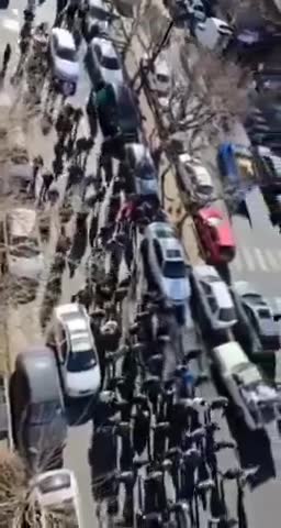 Protests have begun in Tehran's Shiraz South Street as part of the ongoing wave of protests in Iran.