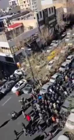 Protests have begun in Tehran's Shiraz South Street as part of the ongoing wave of protests in Iran.