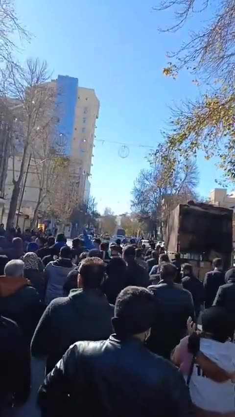 Massive protests erupt in Kermanshah as part of the ongoing wave of protests in Iran.