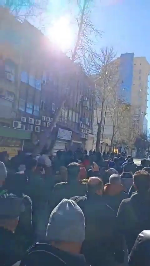 Massive protests erupt in Kermanshah as part of the ongoing wave of protests in Iran.