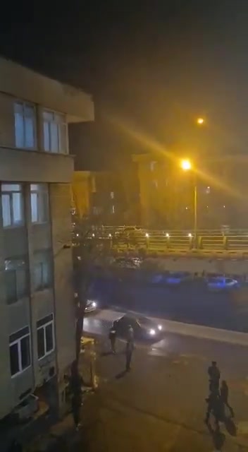 Iran Protests - December 31, 2025: Night protests in Hamedan against the mullahs' regime, chanting 'Death to Khamenei,' with clashes between protesters and repressive forces ongoing