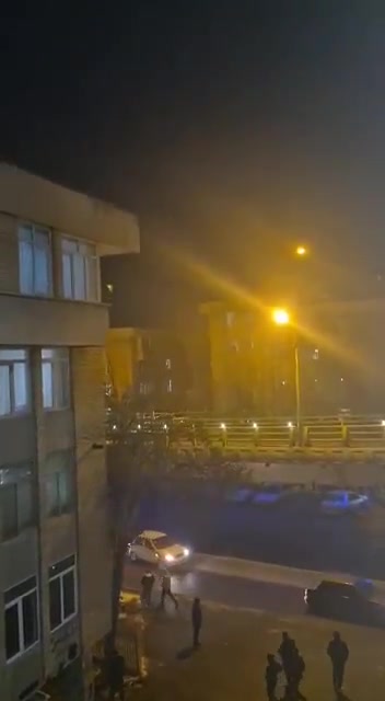 Iran Protests - December 31, 2025: Night protests in Hamedan against the mullahs' regime, chanting 'Death to Khamenei,' with clashes between protesters and repressive forces ongoing