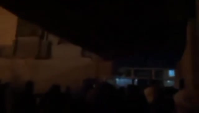 Iranian protesters set fire to the regime’s Basij headquarters in Asadabad, near Hamadan in western Iran, to chants of Death to Khamenei and Curse on Khomeini.”