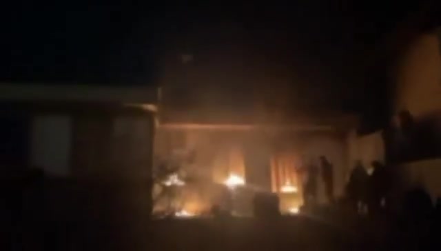 Iranian protesters set fire to the regime’s Basij headquarters in Asadabad, near Hamadan in western Iran, to chants of Death to Khamenei and Curse on Khomeini.”