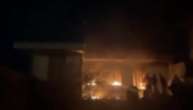 Iranian protesters set fire to the regime’s Basij headquarters in Asadabad, near Hamadan in western Iran, to chants of Death to Khamenei and Curse on Khomeini.”