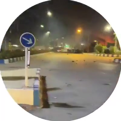 The governor's office in Bostan al-Mulk, Ahvaz, was set on fire