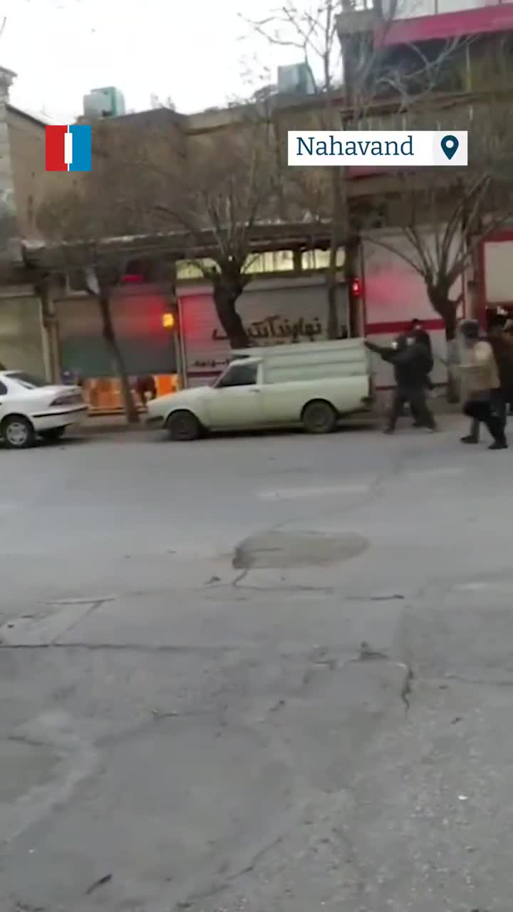 Security forces opened fire on protesters during demonstrations in the western Iranian city of Nahavand, videos obtained by Iran International showed, as nationwide protests entered their fifth day and authorities intensified their crackdown