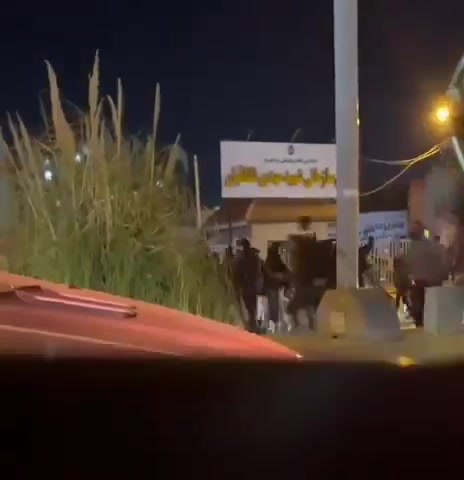 Iranian security forces are attempting to disperse protesters in Shiraz