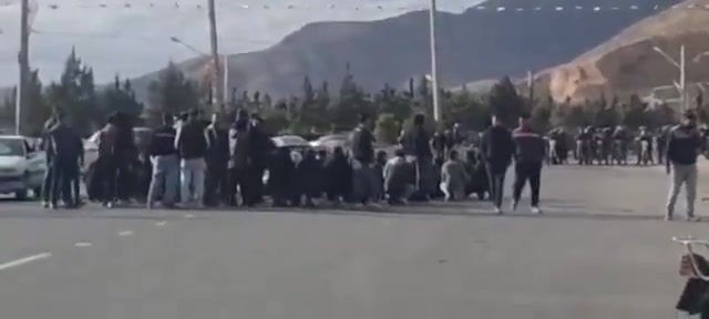 Popular protests erupt in Shiraz, Iran.