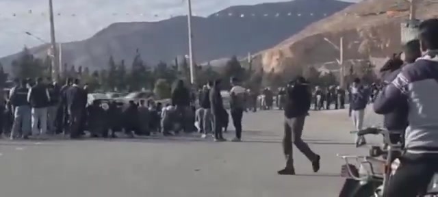 Popular protests erupt in Shiraz, Iran.