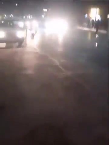 Yazd, central Iran: People returned to streets to protest against the regime on the seventh night of the nationwide uprising