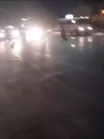 Yazd, central Iran: People returned to streets to protest against the regime on the seventh night of the nationwide uprising