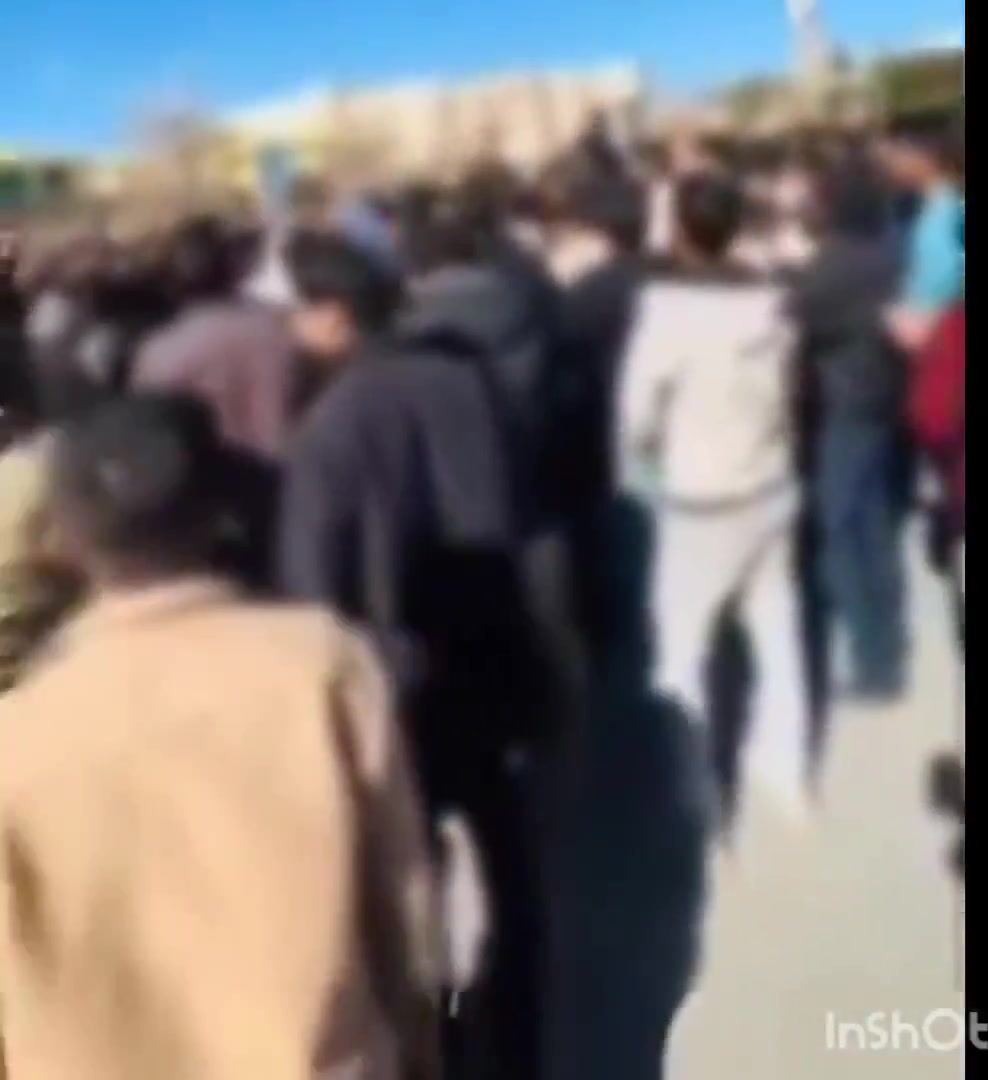 Yasuj, southwest Iran: The people of Yasuj held a large protest rally, chanting, Their [regime officials'] children are in Canada, our children are in prison.