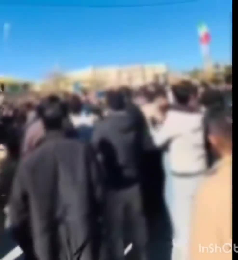 Yasuj, southwest Iran: The people of Yasuj held a large protest rally, chanting, Their [regime officials'] children are in Canada, our children are in prison.