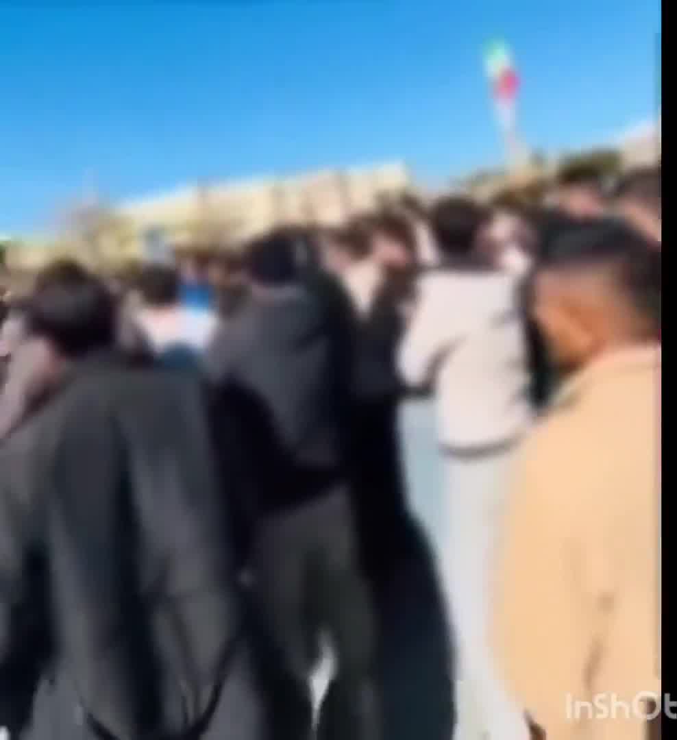 Yasuj, southwest Iran: The people of Yasuj held a large protest rally, chanting, Their [regime officials'] children are in Canada, our children are in prison.