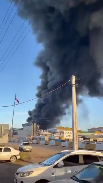 Explosions were reported at a factory in Amol, Mazandaran Province, Iran. Local media say a fire broke out at the facility, triggering the explosion
