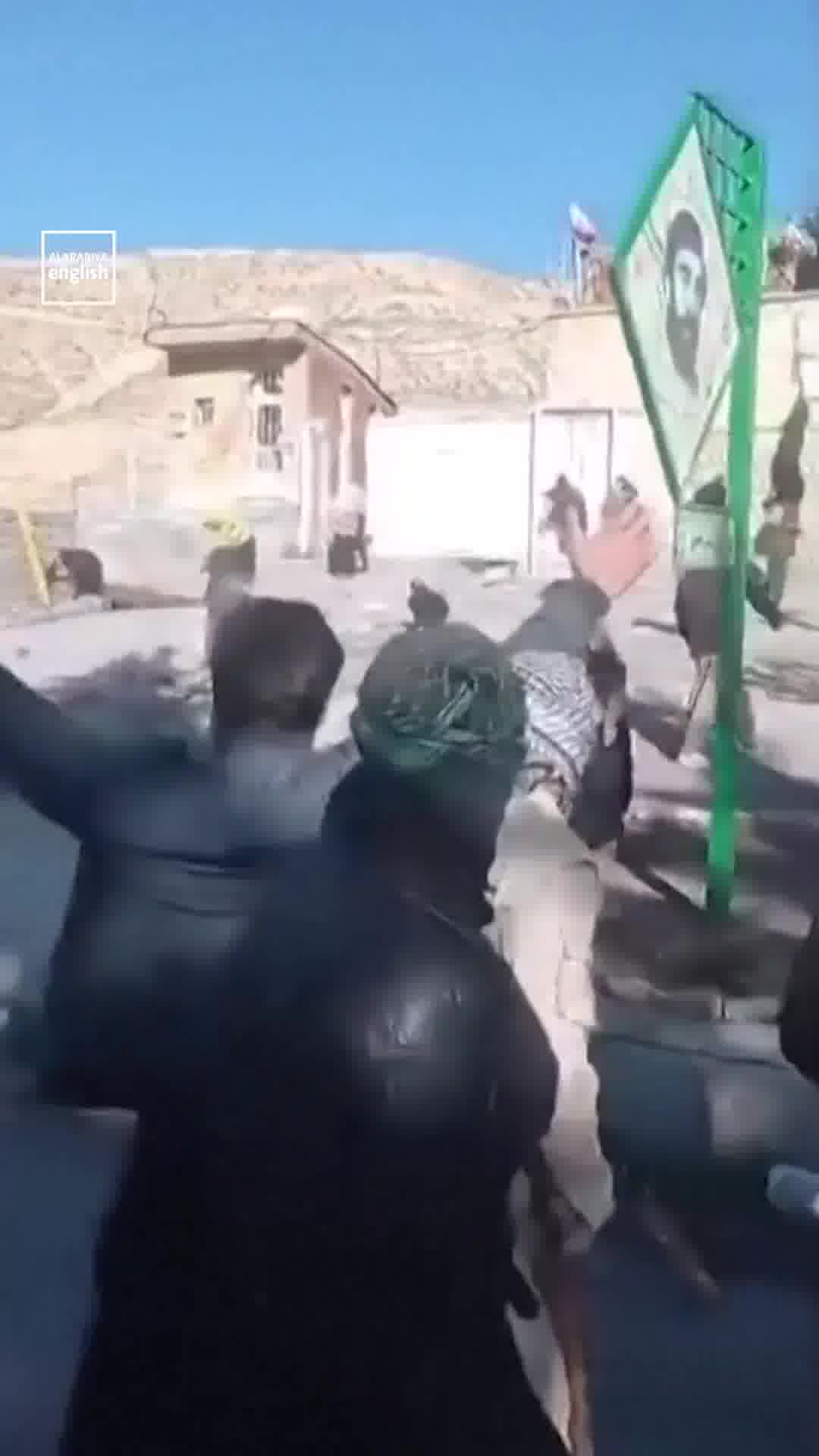 Footage shows protesters being fired upon in Malekshahi, a city in Iran’s western Ilam province