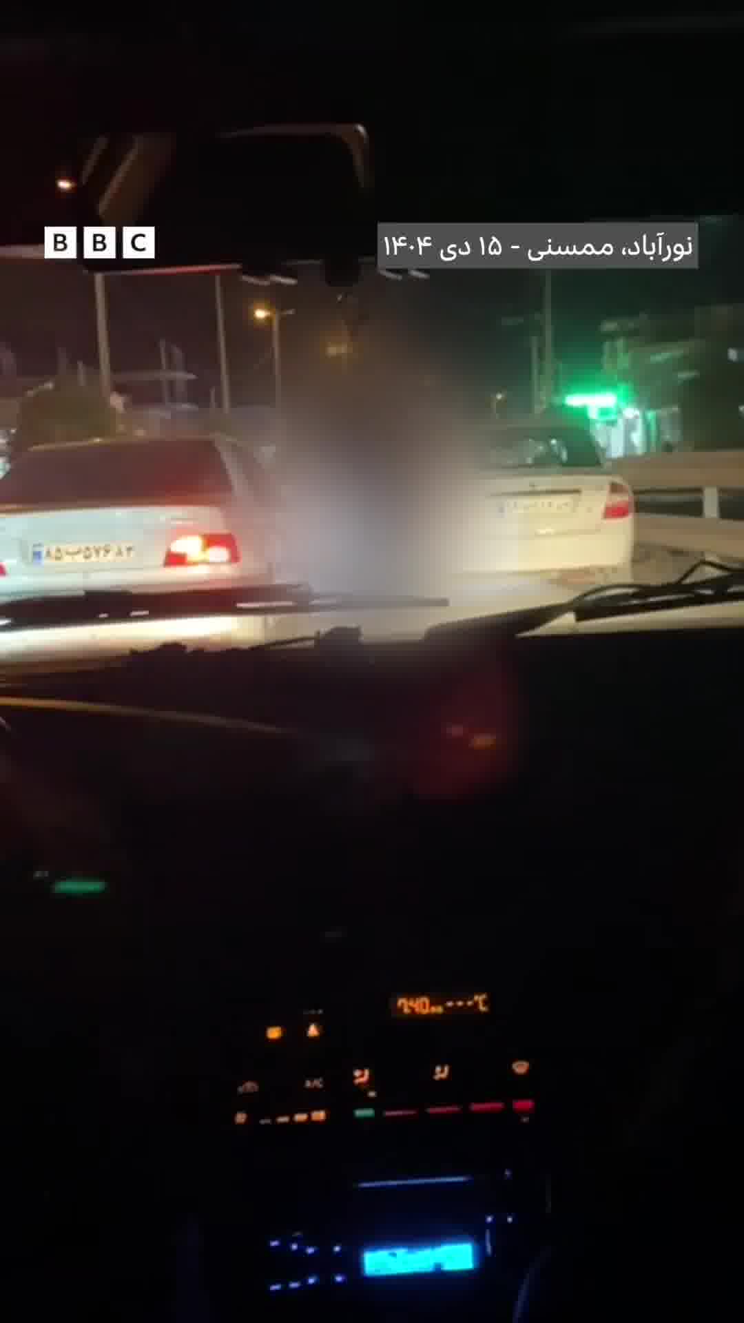 Meanwhile in Nurabad, footage shows regime security forces firing at Iranian protesters while taking cover behind civilian vehicles. In the video, which is from Nurabad, Mamsani is seen shooting at a gunman while taking cover behind civilian vehicles. One of the weapons was identified as a Kalashnikov and the second as a shotgun.