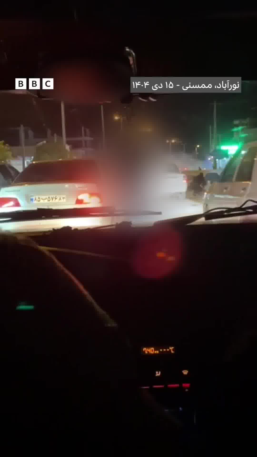 Meanwhile in Nurabad, footage shows regime security forces firing at Iranian protesters while taking cover behind civilian vehicles. In the video, which is from Nurabad, Mamsani is seen shooting at a gunman while taking cover behind civilian vehicles. One of the weapons was identified as a Kalashnikov and the second as a shotgun.