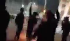 Khomeynishahr, central Iran: The youth held a nightly protest rally, lit fires and chanted anti-regime slogans:Down with Khamenei.Poverty, corruption, high prices, we will overthrow the regime.