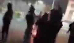 Khomeynishahr, central Iran: The youth held a nightly protest rally, lit fires and chanted anti-regime slogans:Down with Khamenei.Poverty, corruption, high prices, we will overthrow the regime.