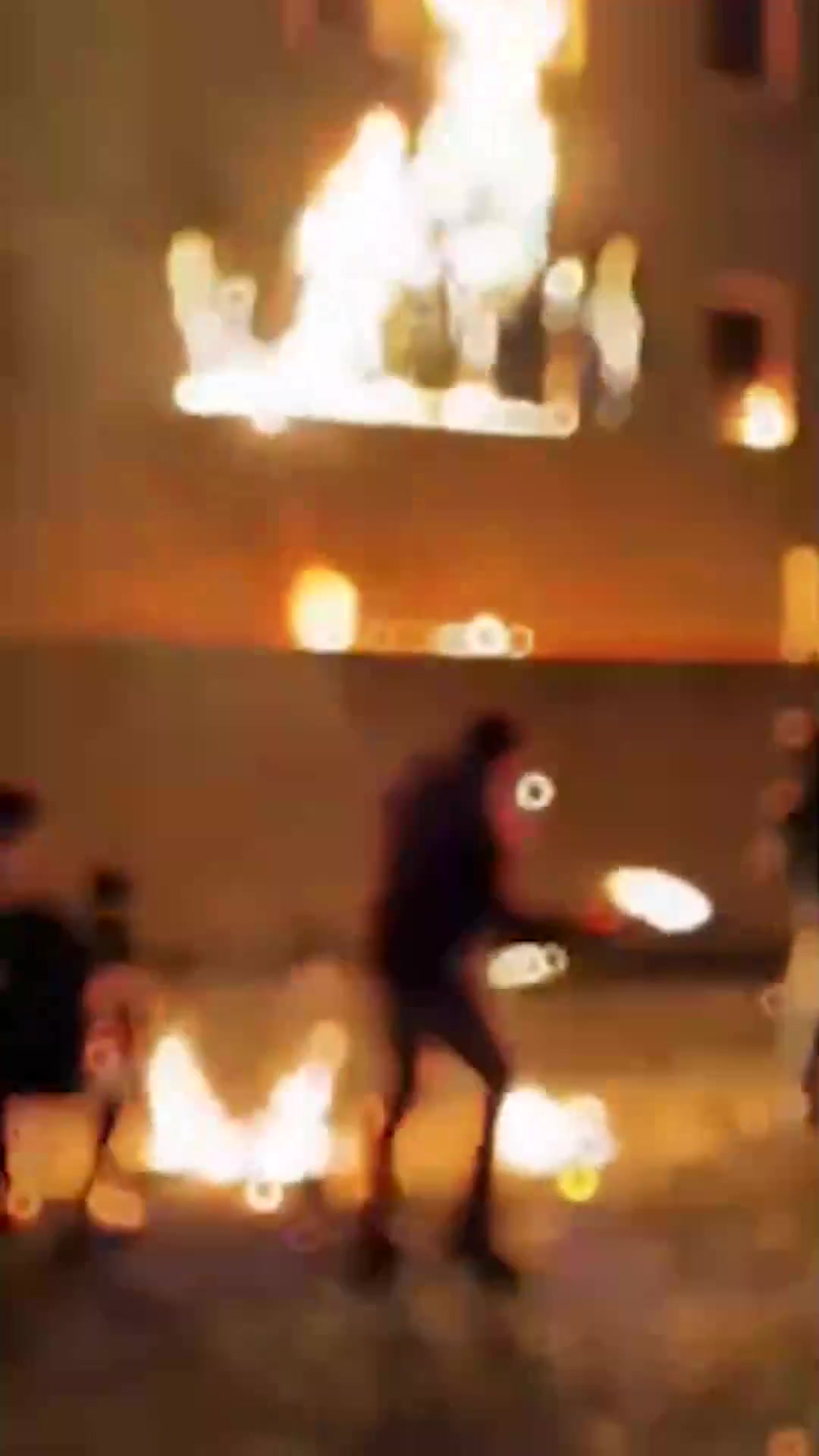 Fardis (Karaj), northern Iran: Protesters target regime buildings in response to efforts by the regime's security forces to quell demonstrations