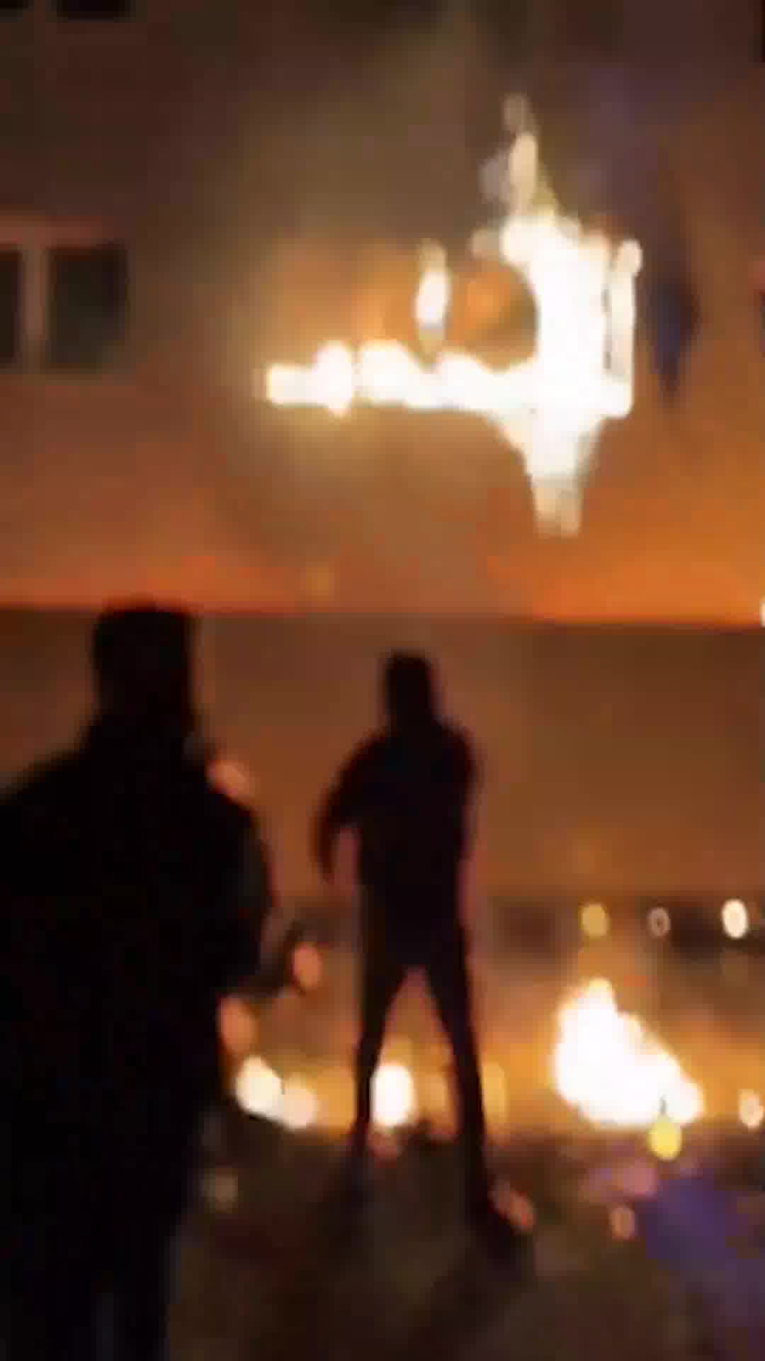 Fardis (Karaj), northern Iran: Protesters target regime buildings in response to efforts by the regime's security forces to quell demonstrations