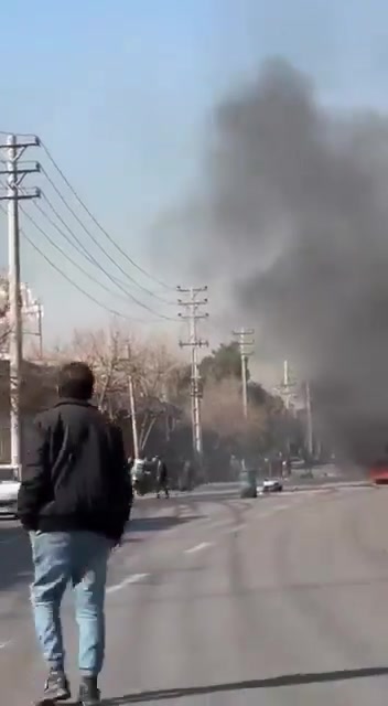 Popular protests erupt in Shiraz, Iran.