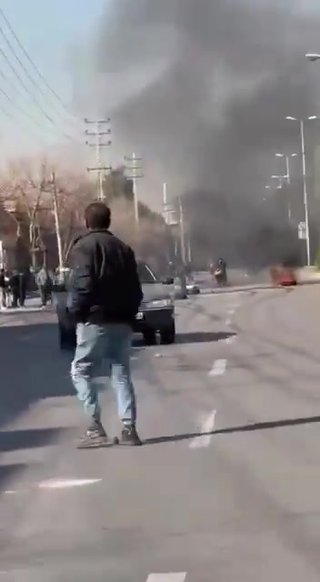 Popular protests erupt in Shiraz, Iran.