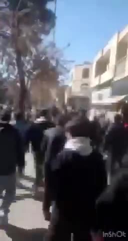 Kerman çarşısında protestolar patlak verdi.