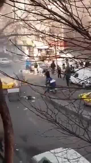 Shemiran Now, Al‑Ghadir Square, Tehran: Crowds are gathered in Al‑Ghadir Square chanting against the regime's Supreme Leader and dictatorship, calling for freedom