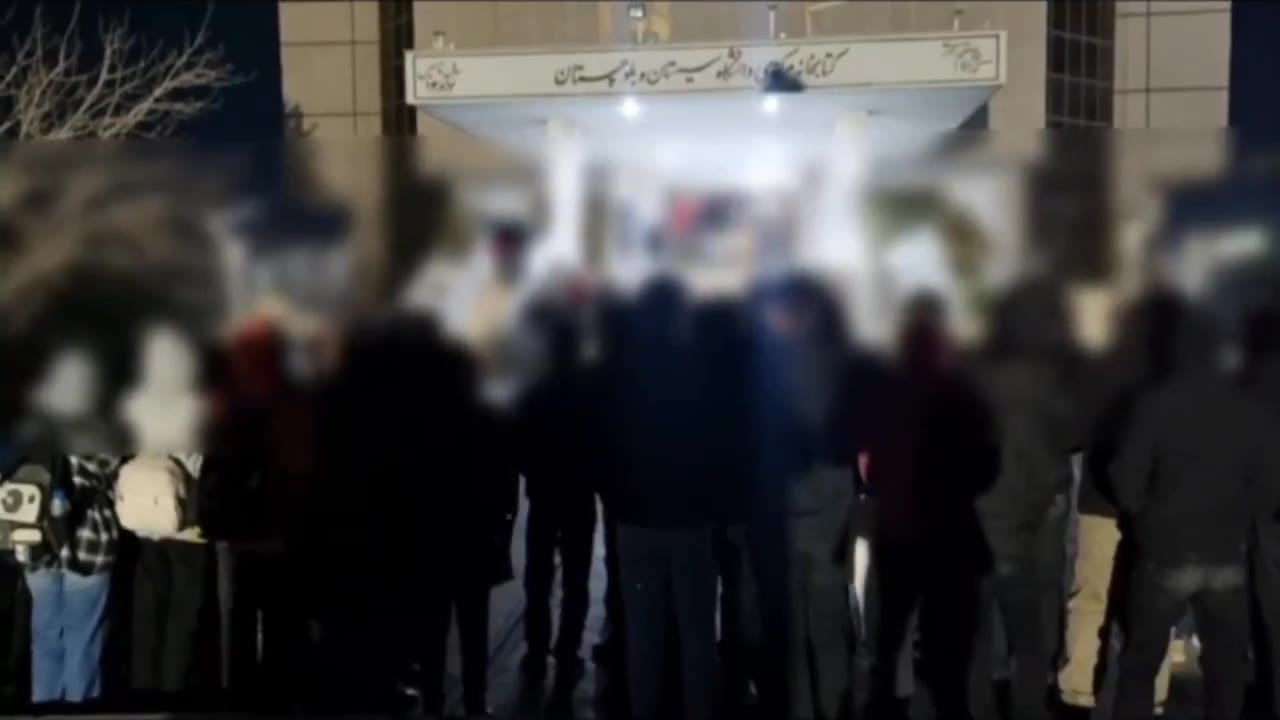 Zahedan, southeast Iran:Students at University of Sistan & Baluchestan held nightly protest rally chanting anti-regime slogans: Students will die but won't accept humiliationWe have neither water nor bread, high prices be damned