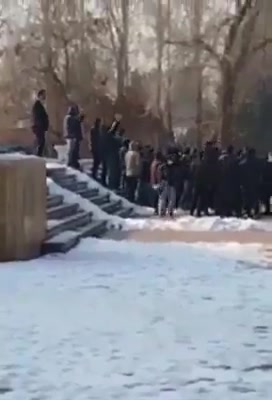 Urmia, northwest Iran:Students at Urmia University held anti-regime protest rallies, chanting, Students will die but won't accept humiliation.