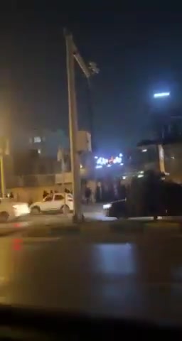 Mashhad, northeast Iran:Nightly anti-regime protest rally in Haft-e Tir Blvd. Protesters are chanting, This is the year of blood, Seyyed Ali [Khamenei] will be overthrown.