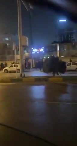 Mashhad, northeast Iran:Nightly anti-regime protest rally in Haft-e Tir Blvd. Protesters are chanting, This is the year of blood, Seyyed Ali [Khamenei] will be overthrown.