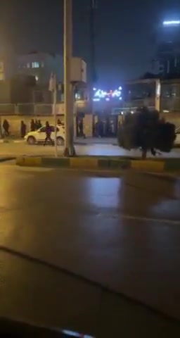 Mashhad, northeast Iran:Nightly anti-regime protest rally in Haft-e Tir Blvd. Protesters are chanting, This is the year of blood, Seyyed Ali [Khamenei] will be overthrown.