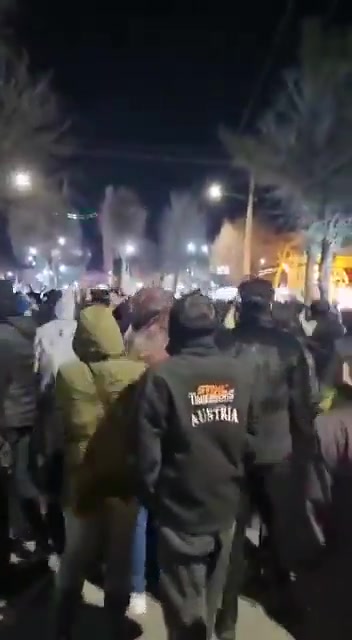 A police station was set ablaze in Mashhad