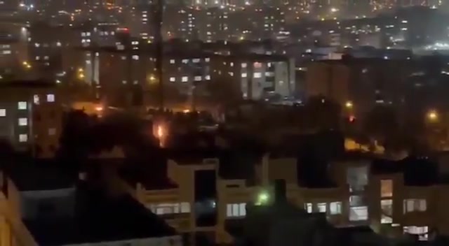 Fuladshahr, central Iran: Nightly protest rallies on the 13th day of the nationwide uprising