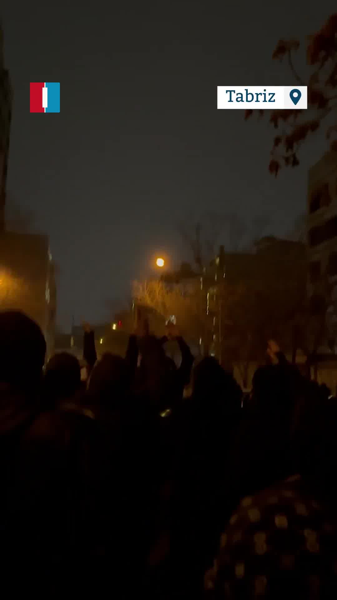 Protesters took to the streets of Tabriz on Friday night, chanting death to the dictator and Seyyed Ali (Khamenei) will be toppled this year, a video obtained by Iran International shows